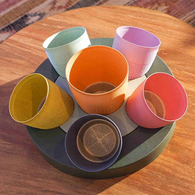 Penanam pasu bulat Eco Gardening