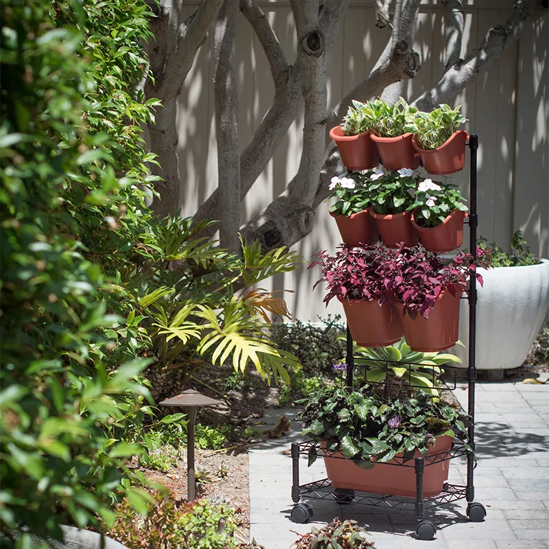 Bingkai Tunggal Penanam Dinding Hijau Mudah Alih Logam